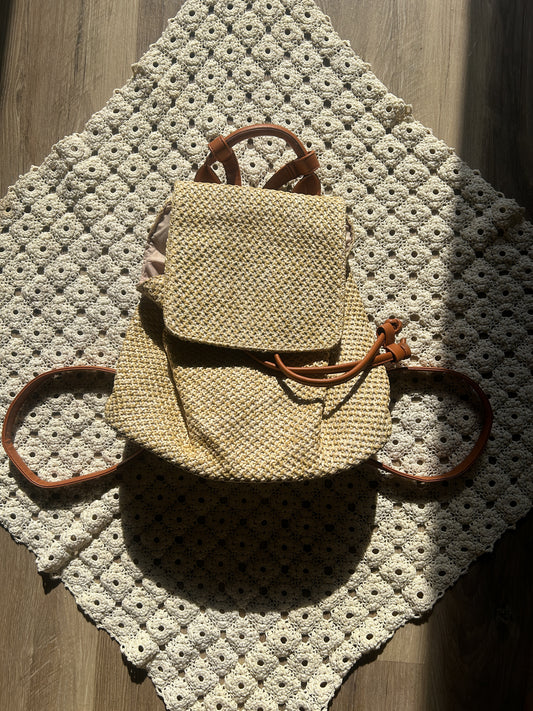 Modern Woven Backpack