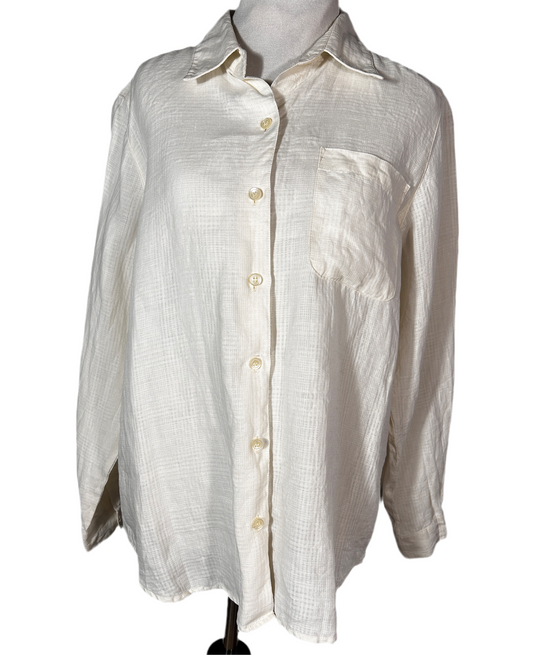 Irish Linen Liz Claiborne Button Up