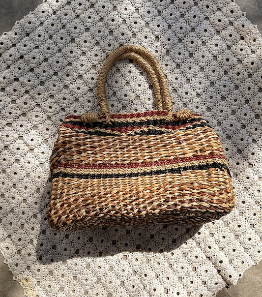 Woven Basket Handbag