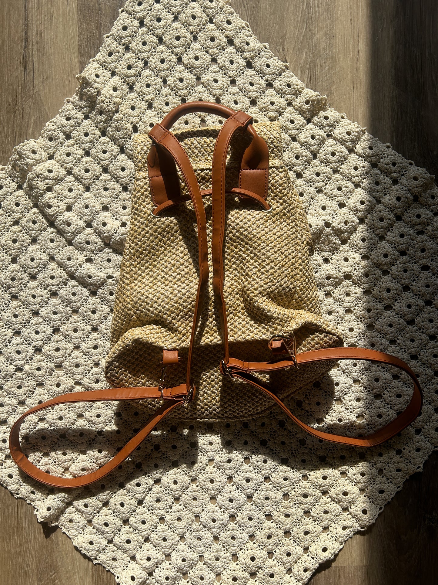 Modern Woven Backpack