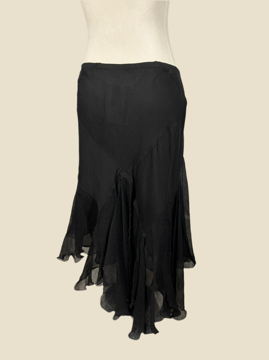 Asymmetrical Silk Skirt