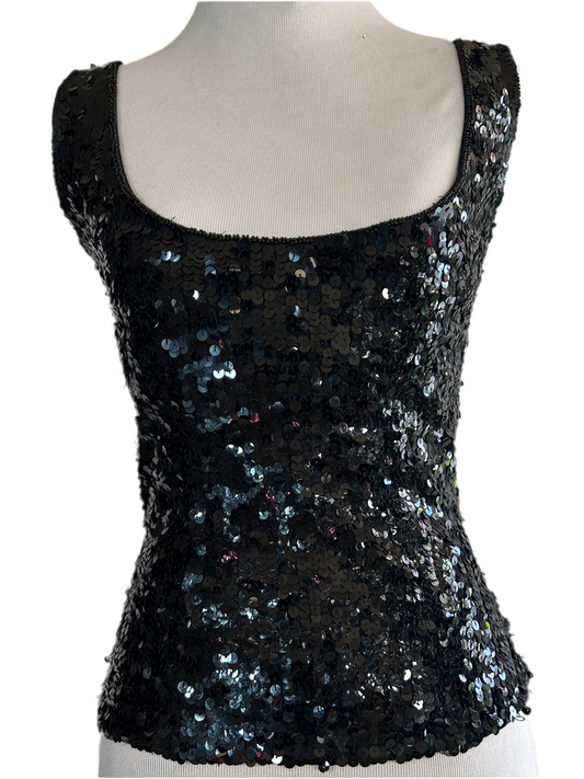 Sequin Sleeveless Top